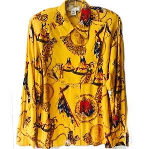 Buffalo Bill Native American Vintage Rayon Shirt